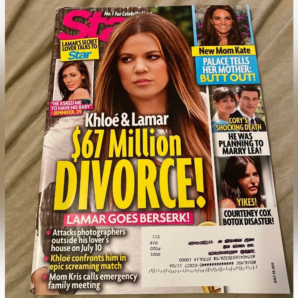 Star Magazine - July 2013 - Khloe Kardashian & Lamar Odom - Kate Middleton